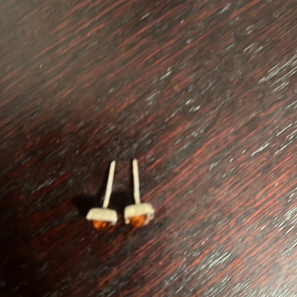 Sterling silver Amber earrings made in Mexico - Picture 10 of 10